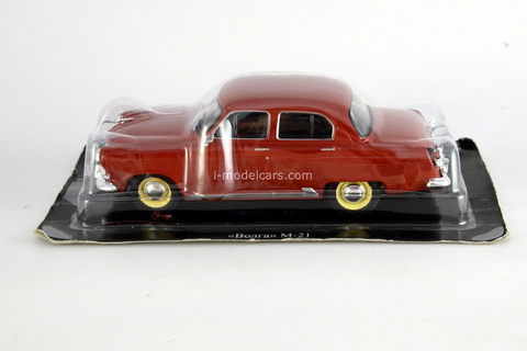 GAZ-M-21 Volga first series 1956 dark-red 1:43 DeAgostini Auto Legends USSR #41