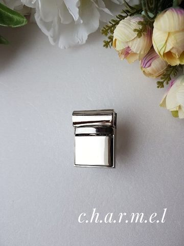 Briefcase lock on screws 28 * 40 mm, silver