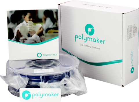 Пластик для 3D-принтера PolyMaker PolyLite PLA, 1.75 мм, 1 кг, Синий
