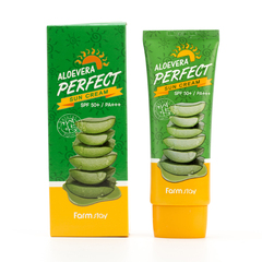 Крем солнцезащитный с алоэ FARMSTAY Aloevera Perfect Sun Cream SPF 50+ PA+++ 70 мл