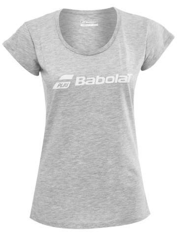 Женская теннисная футболка Babolat Exercise Tee Women - high rise heather