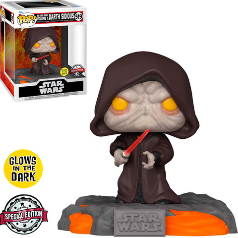 Фигурка Funko POP! Star Wars Red Saber Series Vol. 1: Darth Sidious (GW Exc) (519)