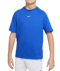 Детская теннисная футболка Nike Dri-Fit Multi+ Training Top - game royal/white