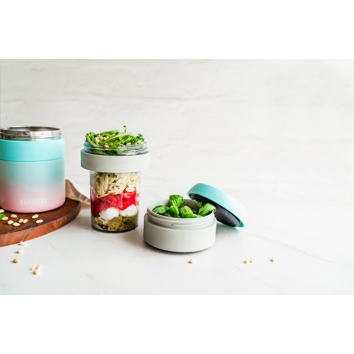 Съемный стакан для СВЧ к ланчбоксу Kambukka Bora (400 мл), Серый, арт. 11-06009 - фото 4