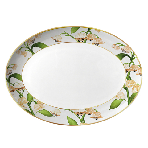 Закусочная тарелка большая First Lady Нежность ландыша