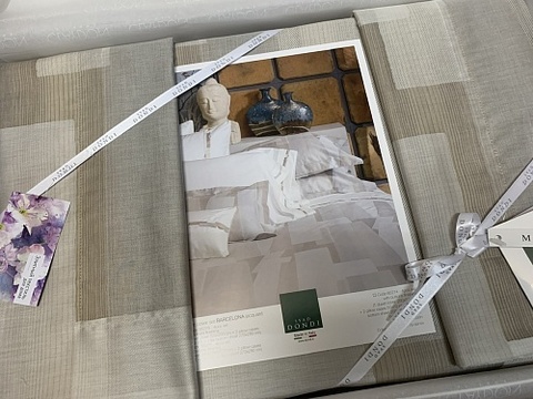 Постельное белье 2 спальное евро Svad Dondi Barcelona бежевое