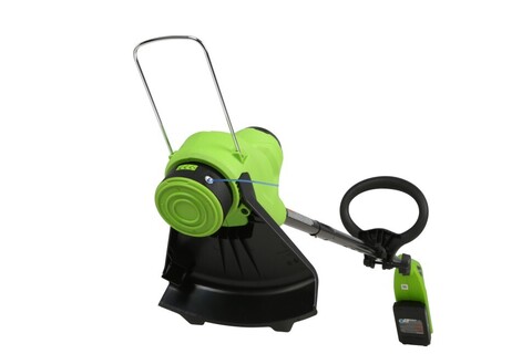 Триммер Greenworks G24LT25, 24v, 25 см, в комплекте с АКБ 2 А·ч и ЗУ (аккумуляторный) отзывы