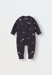 Вязаный комбинезон "Звёздочки" (графит+бронза)