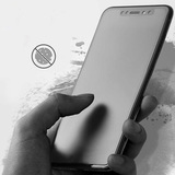 Защитное гибкое стекло Ceramics Matte Film для iPhone Xs Max (Матовое) (Черная рамка)