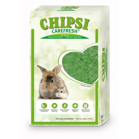 Chipsi CareFresh Forest Green наполнитель/подстилка д/птиц и мелких дом.животных (зеленая) 14 л