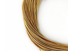 Жесткая канитель латунь светлая (золото антик) 1 мм
