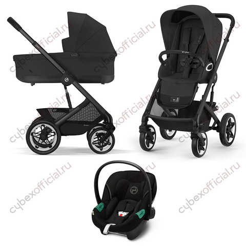 Детская коляска Cybex Talos S Lux 3 в 1 BLK Moon Black