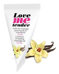 Съедобное согревающее массажное масло Love Me Tender Vanilla с ароматом ванили - 10 мл. - 