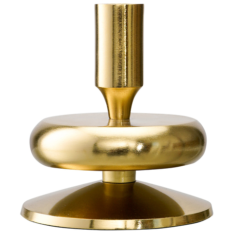 Подсвечник 13см Bergenson Bjorn Stone золотистый