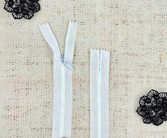 Молния спираль потайная Т3, 50 см, белый