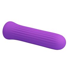 Фиолетовый мини-вибратор Blanche - 10 см. - 