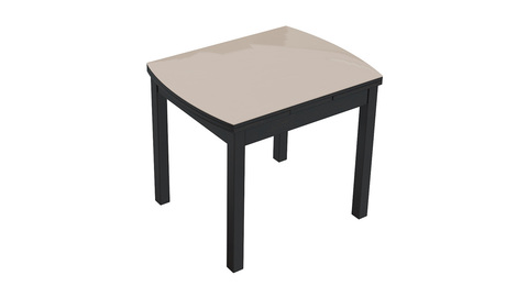Обеденный раздвижной стол со стеклом «Тенор Т2» (Венге/дуб миланский стекло матовое) для кухни и столовой