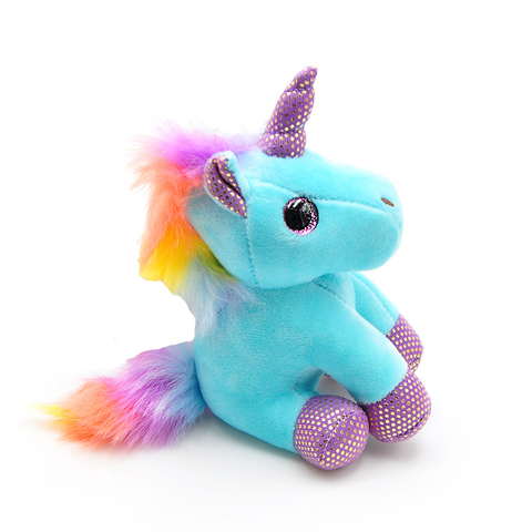 Брелок Единорог голубой 13 см