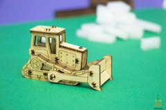 Трактор UNIT (UNIWOOD) - Деревянный конструктор, 3D пазл, сборная модель