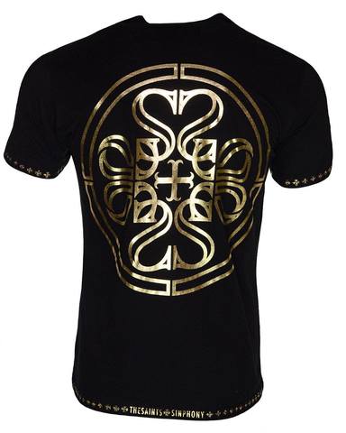 The Saints Sinphony | Футболка мужская LOGO TRIM GOLD TS3231 спина