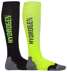 Носки теннисные Hydrogen Box Performance Hydrogen Socks - 2 pary/black/yellow fluo