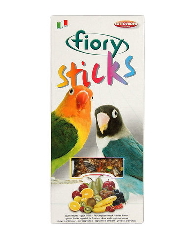 FIORY палочки для средних попугаев Sticks с фруктами 2х60 г