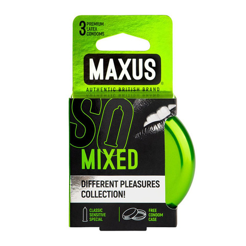 MAXUS Mixed №3 Презервативы в железном кейсе ассорти