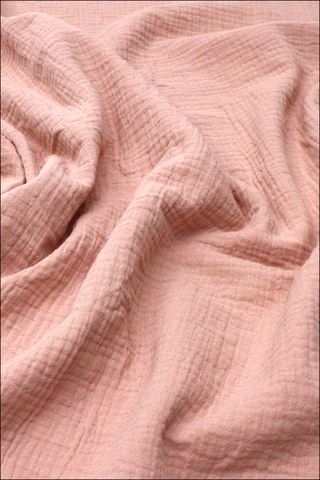 Ткань муслиновая, пыльно-розовый