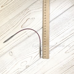 KnitPro Nova Metal круговые спицы 4,5 мм/25 см арт.10980