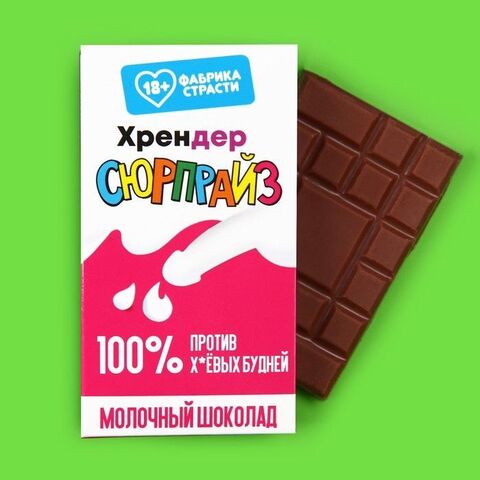 Молочный шоколад «Хрендер» - 27 гр. - Сима-Ленд Фабрика страсти 7811443