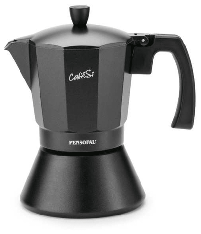 Кофеварка гейзерная 6 чашек PENSOFAL PEN 8406 CafeSi Noir инд. 350 мл