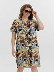 4630 Туника на пуговицах