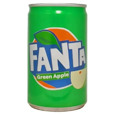 Газированный напиток со вкусом яблока Fanta Green Apple, 150 мл