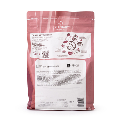 Шоколад Callebaut RUBY Chocolate / РУБИНОВЫЙ 32.8% (CHR-R35RB1-E4-U70) 2,5 кг