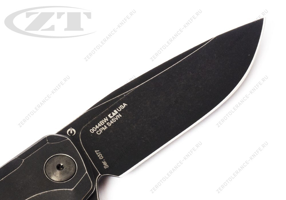 Нож Zero Tolerance 0044BW Button Lock Flipper - фотография 