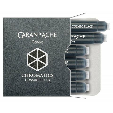 Картридж Carandache Chromatics (8021.009) cosmic black для перьевых ручек 6шт в уп