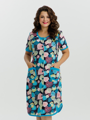 4728 Халат на пуговицах