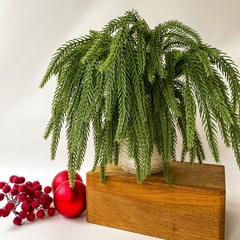 Набор травяных свисающих лапок елочки, мягкие, ампельное растение, искусственная зелень, рождественский декор 32 см, набор 15 шт.