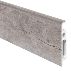 Плинтус из вспененного ПВХ Aberhof Luxe Дуб Эскалибур 70х13х2000 мм