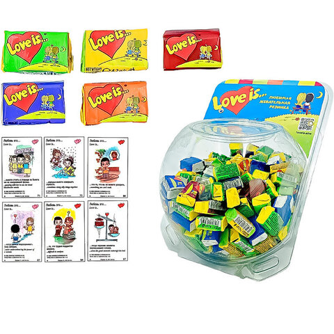 LOVE IS жевательная резинка Микс в сфере 1кор*6бл*200шт, 4,2гр