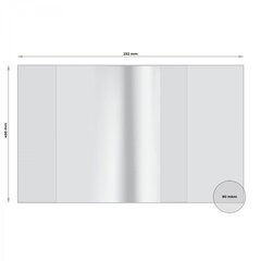 
          Обложка 232*450 мм, для тетрадей и дневников, дидактических материалов, учебников, Alingar, универсальная, с прозрачным клапаном, ПВХ, 90 мкм