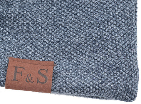 Картинка шапка-бини Skully Wear YZM-760-F navy - 5