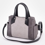 Сумка Саломея 603 мульти итальянский серо-черный