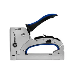 Степлер механический КОБАЛЬТ 3в1, скобы 6-14мм (тип 53), шпильки (до 14мм), гвозди (до 14мм), рег.удара (240-683)