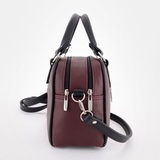 Сумка Саломея 269 наппа бордо + черный