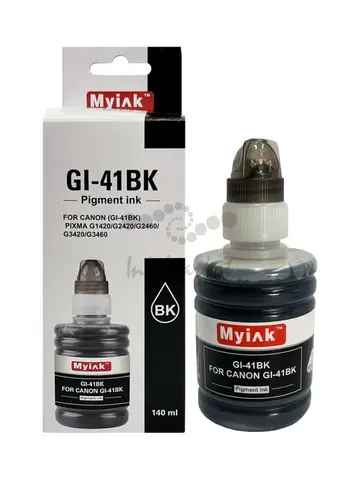 Чернила MyInk GI-41BK для Canon PIXMA G1420, G2420, G2060, G3420, G3460 (140 мл, black, Pigment)