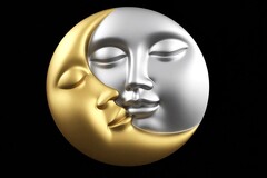 Силиконовый молд Два Светила Солнце и Луна