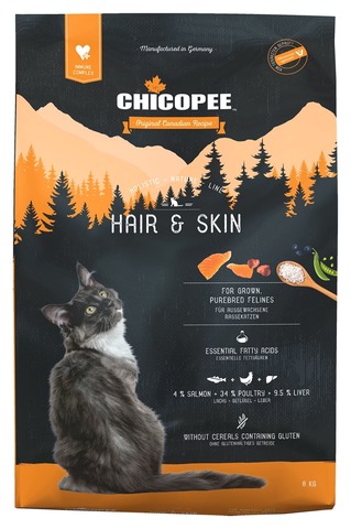 Купить корм CHICOPEE HNL Cat Hair & Skin для кошек