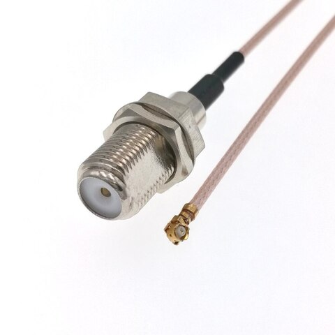 Антенный адаптер-пигтейл F(мама)/U.fl(IPEX) кабель RG178 15см.