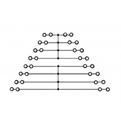 Клемма CP8L32(I.S) Push-IN 0,2-1,5mm2/8A/230V/ 8-уровневая клемма с внутренним замыканием 4-х верхних и 4-х нижних уровней отдельно